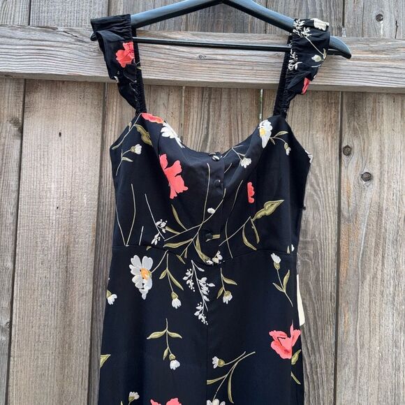 FLYNN SKYE BARDOT JUMPSUIT - TINY GATHERS FLORAL SIZE LARGE - Picture 5 of 9